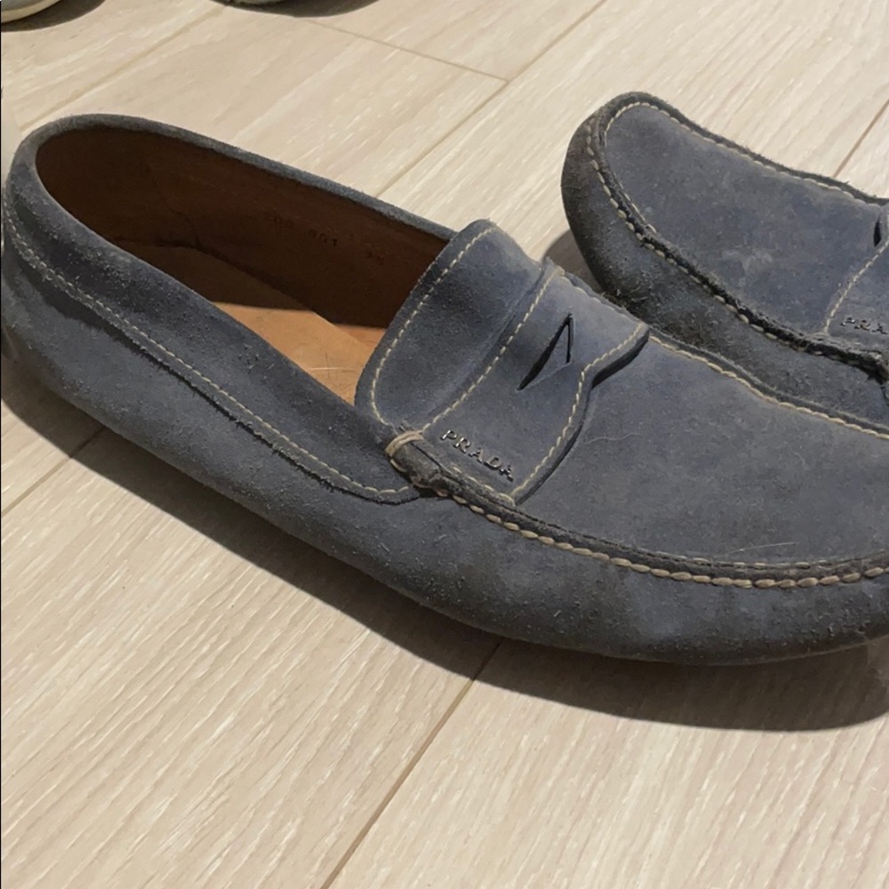 Men's Prada loafers.